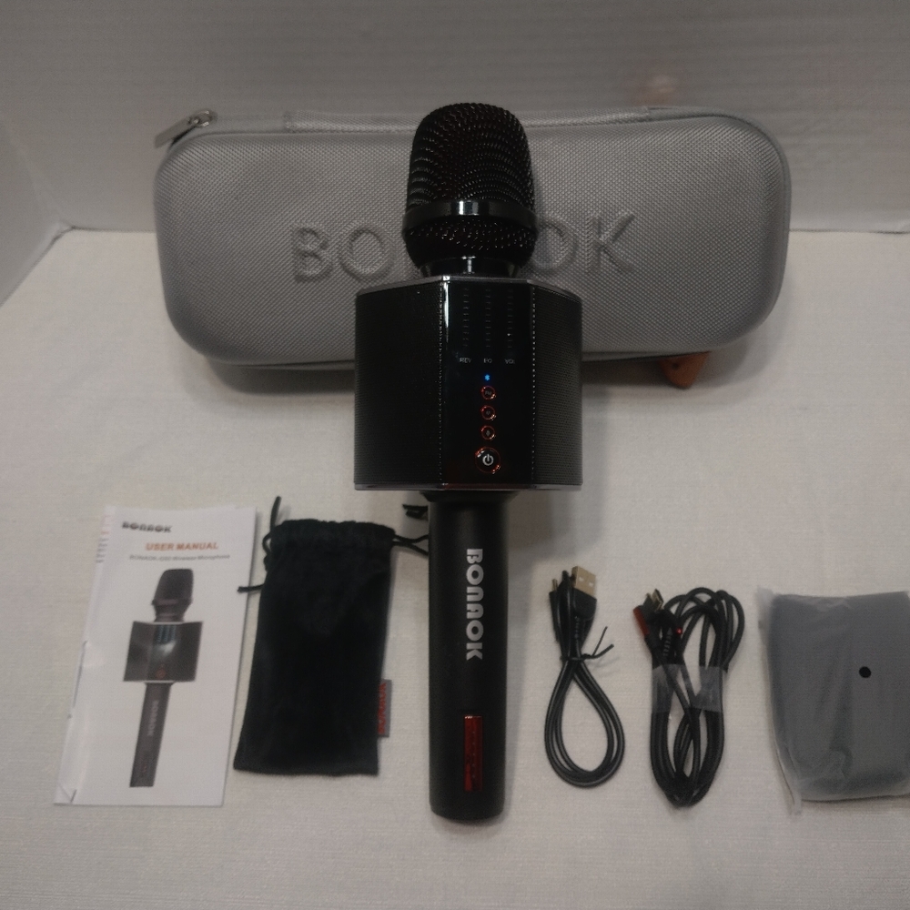 BONAOK- G50 Wireless Karaoke Microphone with Case